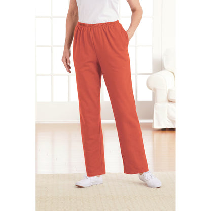 Rust Plus Size Women Casual Fleece Pants PSW-8757