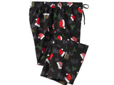 Santa Hats Novelty Print Flannel Pajama Pants PSM-6395