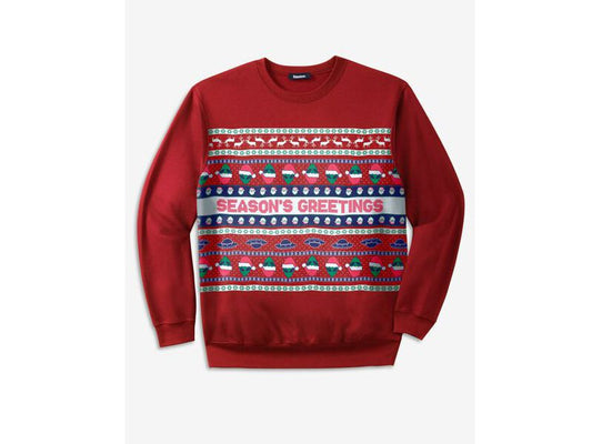 Season's Greetings B Grade Graphic Sweatshirt PSM-6127B