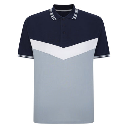 Signature Chevron Panel Polo Shirt  PSM-10846