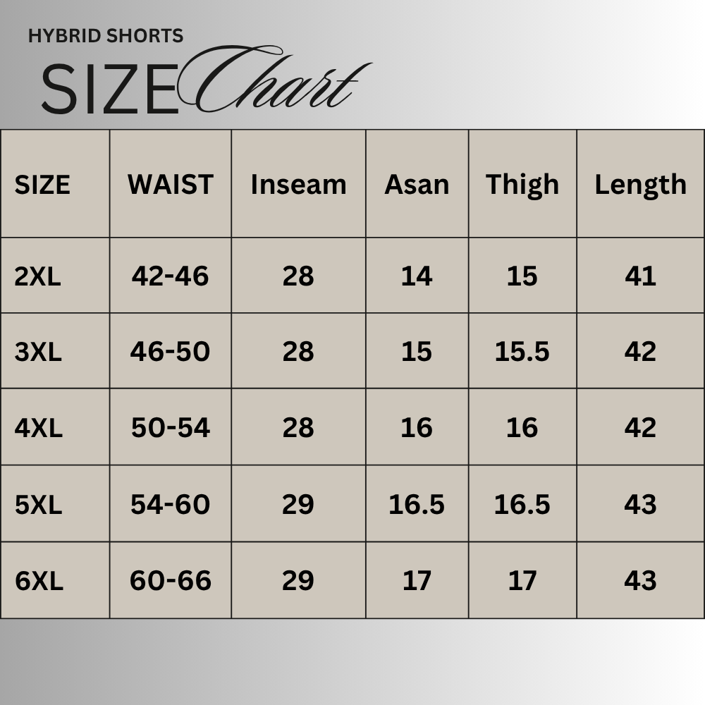Size chart for Navy Mesh Polyester Plus Size Trouser PSM-9083