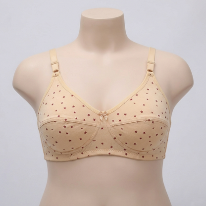 Skin Star Print Plus Size Wireless Bra PSW-10791