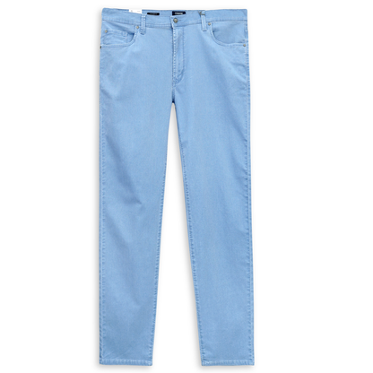 Sky Blue Plus Size Cotton Jeans PSM-8176