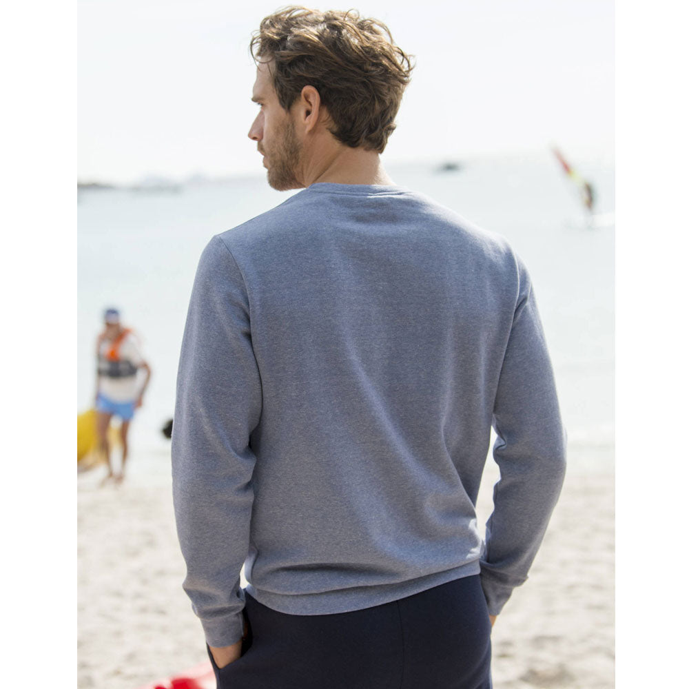Slate Blue Big Size Crewneck Sweatshirt PSM-8913