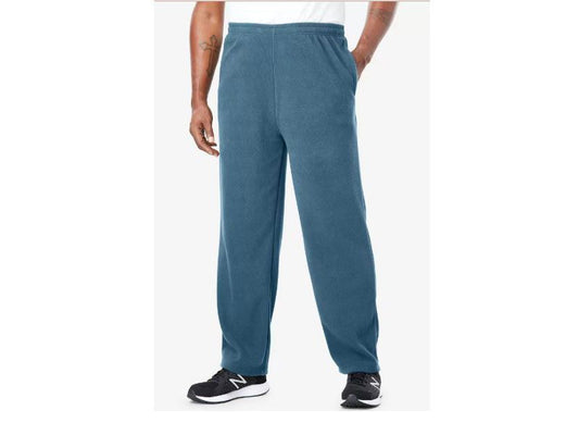 Slate Blue Fleece Big Size Trousers For Men PSM-4143