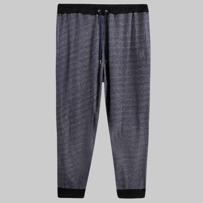 Slate Blue Plus-Size Terry Joggers PSM-8635
