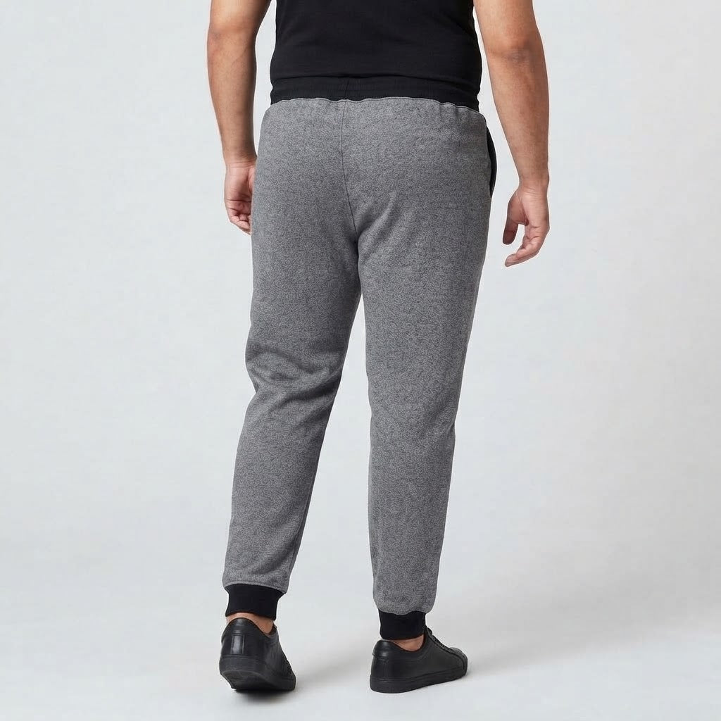 Slate Blue Plus-Size Terry Joggers PSM-8635
