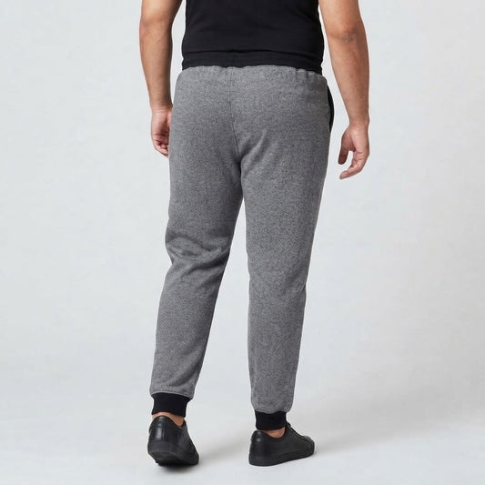 Slate Blue Plus-Size Terry Joggers PSM-8635