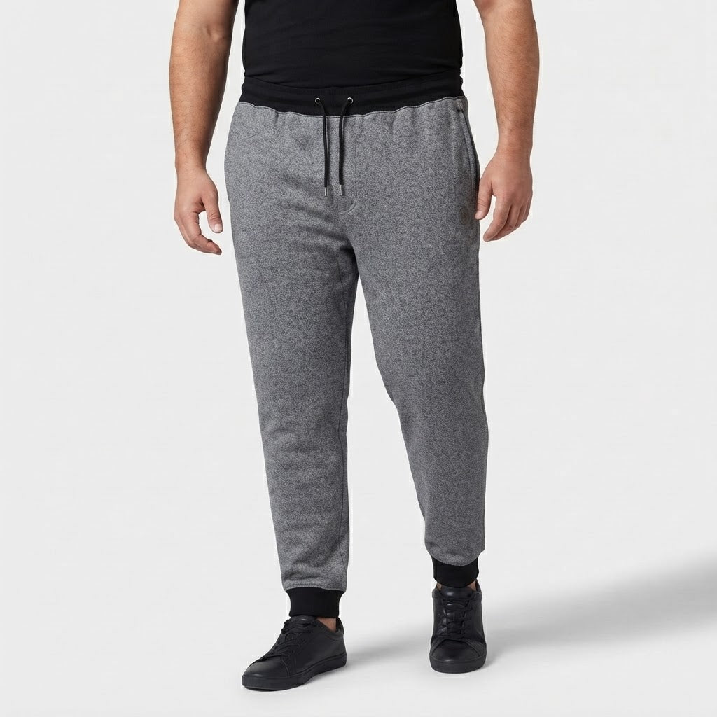 Slate Blue Plus-Size Terry Joggers PSM-8635