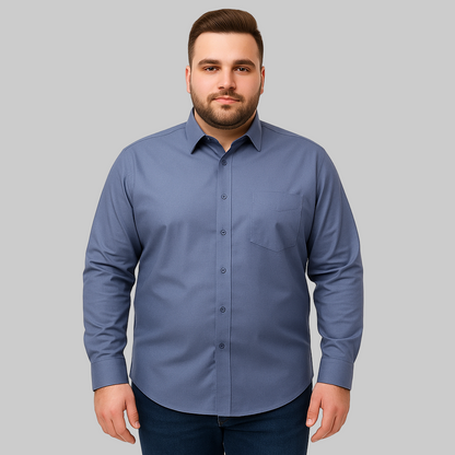 Slate Blue Premium Full Sleeve Shirt PSM-10143