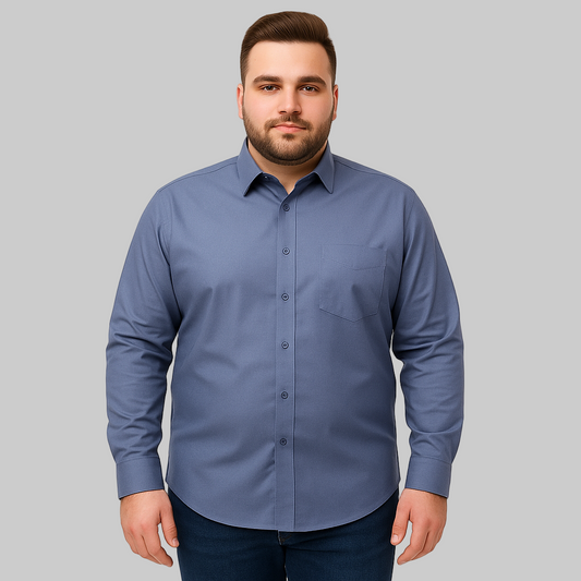 Slate Blue Premium Full Sleeve Shirt PSM-10143
