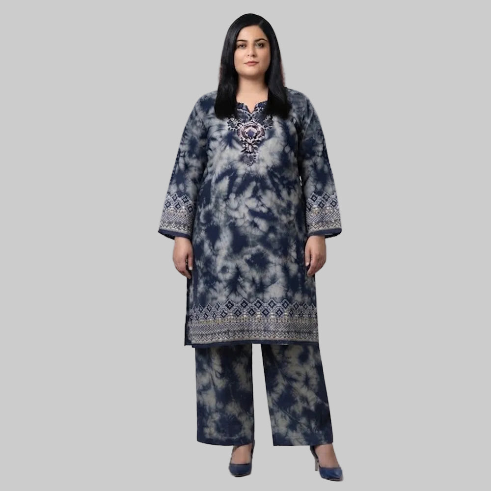 Smoky Tie-Dye Printed Poly Cotton Co-ord Set for Men
