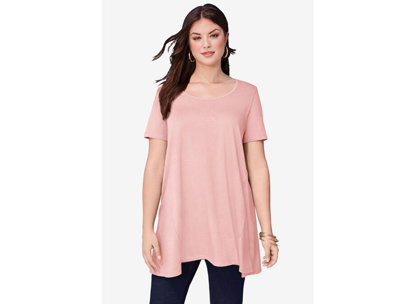 Soft Blush Scoopneck Swing Ultimate Tunic PSW-7223