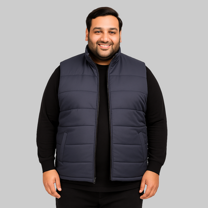 Stealth Peak Plus Size Sleeveless Puffer Jacket PSM-8645