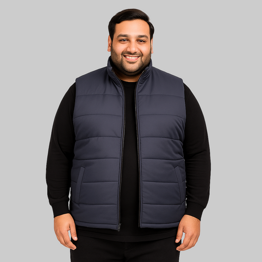 Stealth Peak Plus Size Sleeveless Puffer Jacket PSM-8645