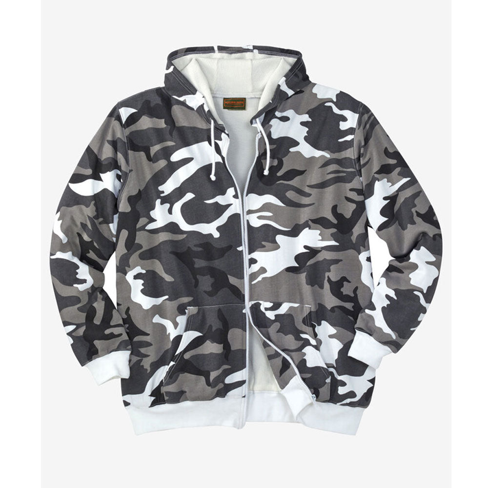 Steel Camo Full-Zip Thermal Hoodie PSM-8891