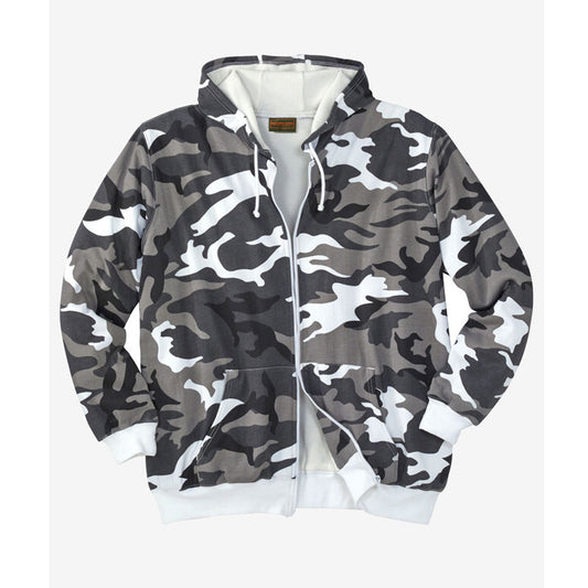 Steel Camo Full-Zip Thermal Hoodie PSM-8891