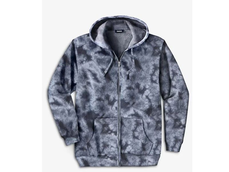 Steel Marble Fleece Big & Tall Size Zipper Hoodie PSM-5006