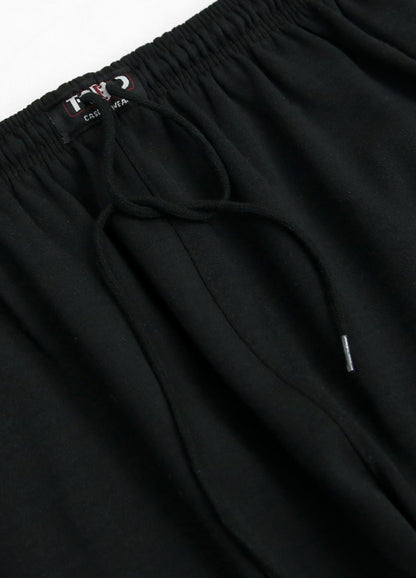 Stripe Fleece Big Size Zipper Pocket Jogger PSM-7517