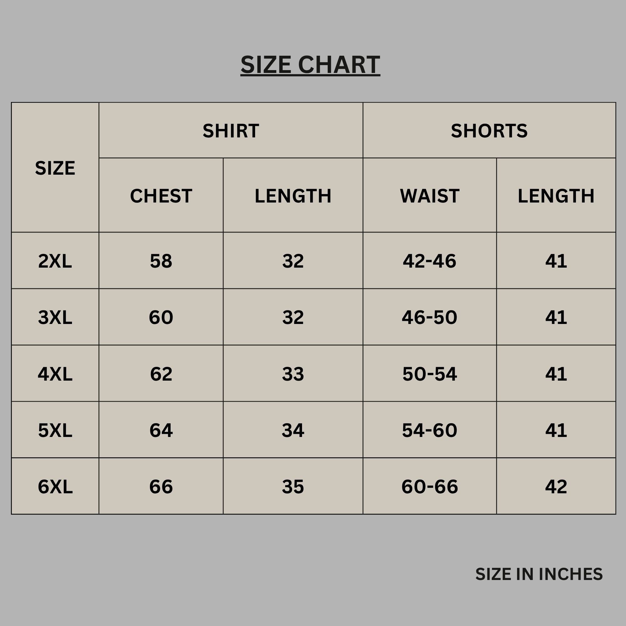 Size chart for Monochrome Stripe Raglan Co-ord Set PSM-11007