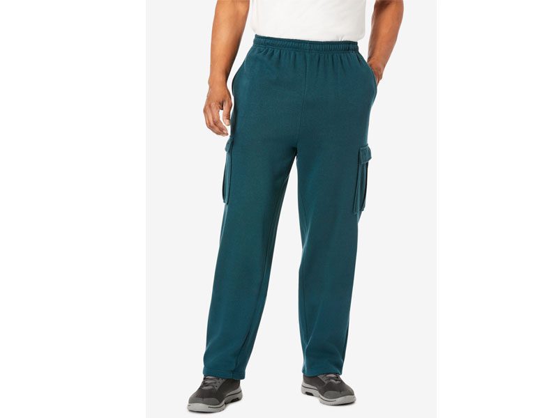 Green Fleece Big Size Cargo Trouser PSM-5207