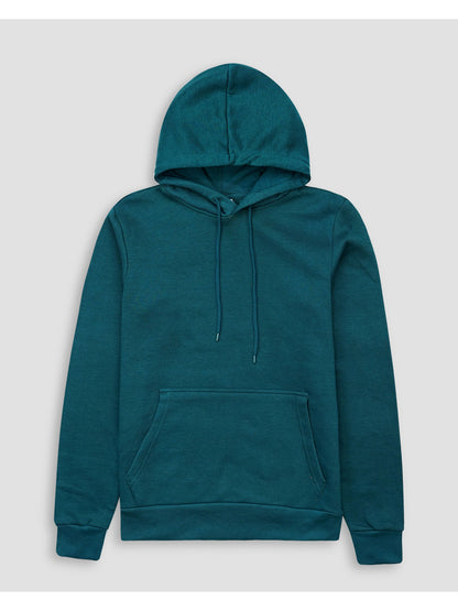 Teal Green Fleece Pullover Hoodie PSM-8818