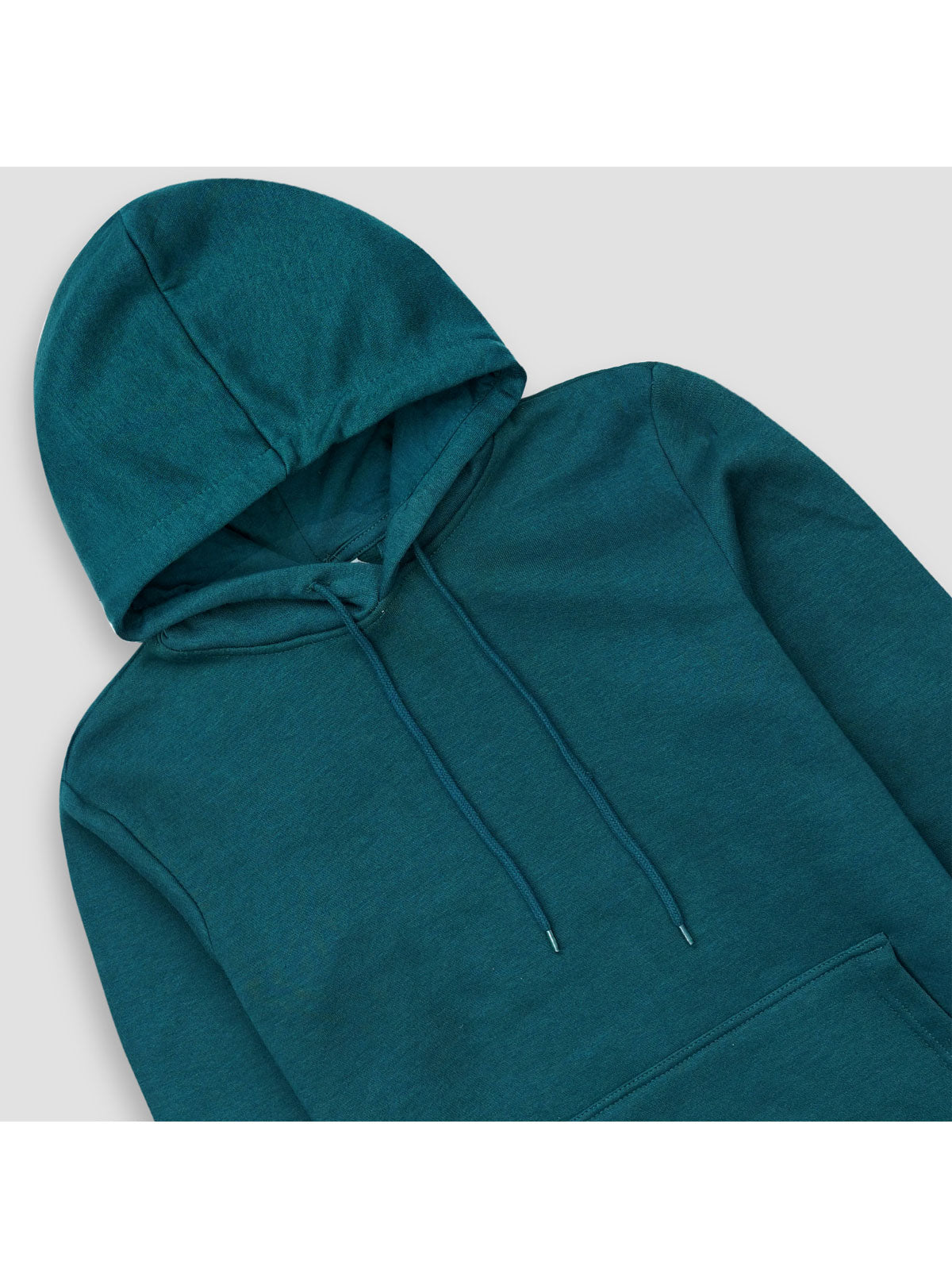 Teal Green Fleece Pullover Hoodie PSM-8818