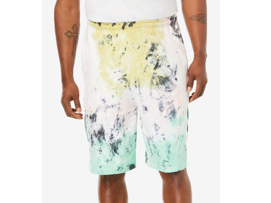 Tie Dye Light Weight Jersey Big Size B Grade Cargo Shorts PSM-5188B