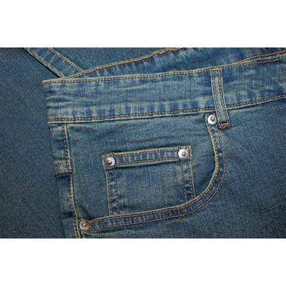 Tint Wash Stretch Denim Jeans with belt loops and YKK zip fly