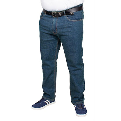 Tint Wash Stretch Denim Jeans with belt loops and YKK zip fly
