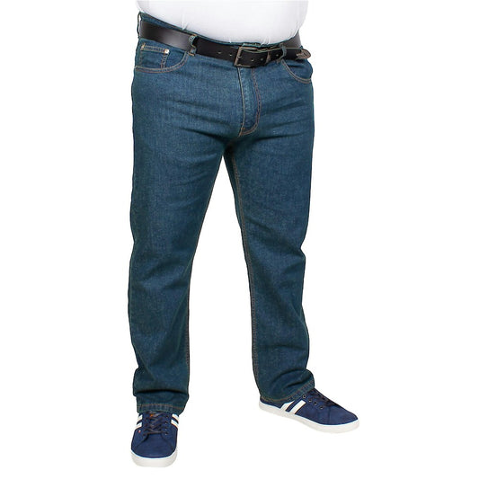 Tint Wash Stretch Denim Jeans with belt loops and YKK zip fly