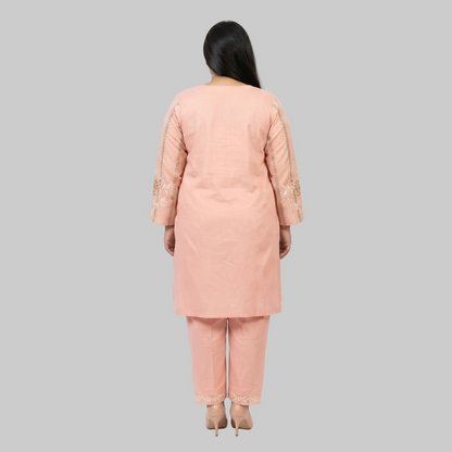 Tri-Color Pastel Wave Embroidered 3-Piece Cotton Lawn Suit for Women with Elegant Embroidery