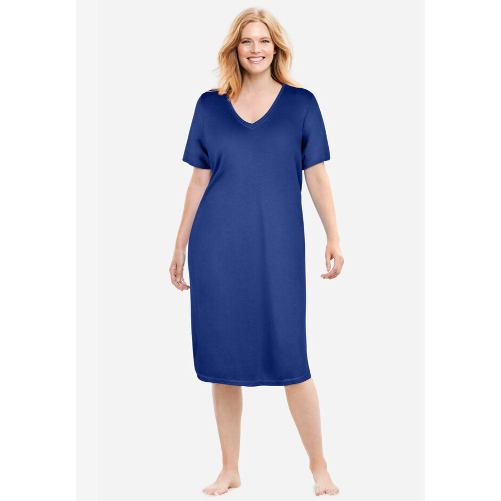 Ultra Blue Long Print Sleepshirt PSW-8362