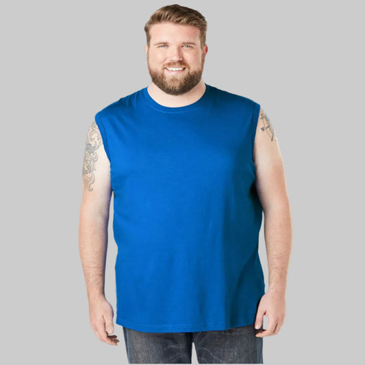 Royal Blue Big & Tall Size Muscle T Shirt PSM-9010
