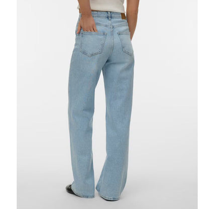 Light Blue Denim Wide Leg Fit Jeans PSW-11209