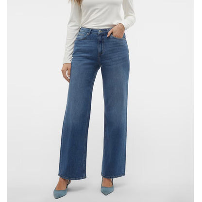 Medium Blue Denim Wide Leg Fit Jeans PSW-11210