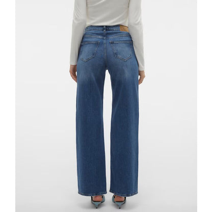 Medium Blue Denim Wide Leg Fit Jeans PSW-11210