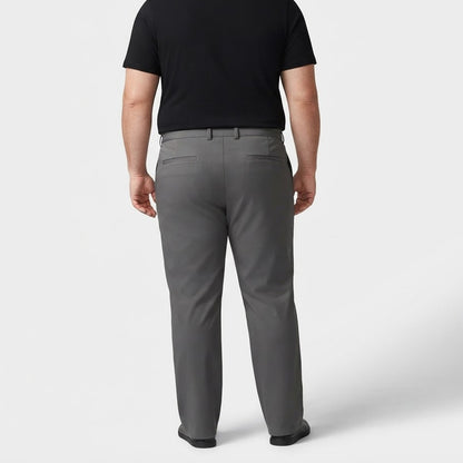 Steel Grey  Cotton Chino Pants made from slightly stretchable cotton fabric.