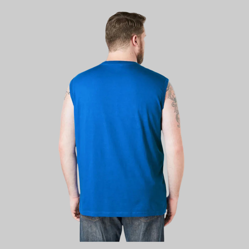 Royal Blue Big & Tall Size Muscle T Shirt PSM-9010