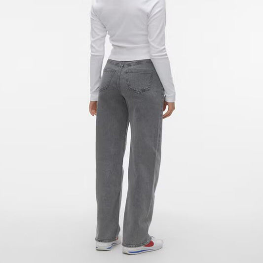 Medium Grey Denim Wide Leg Fit Jeans PSW-11208