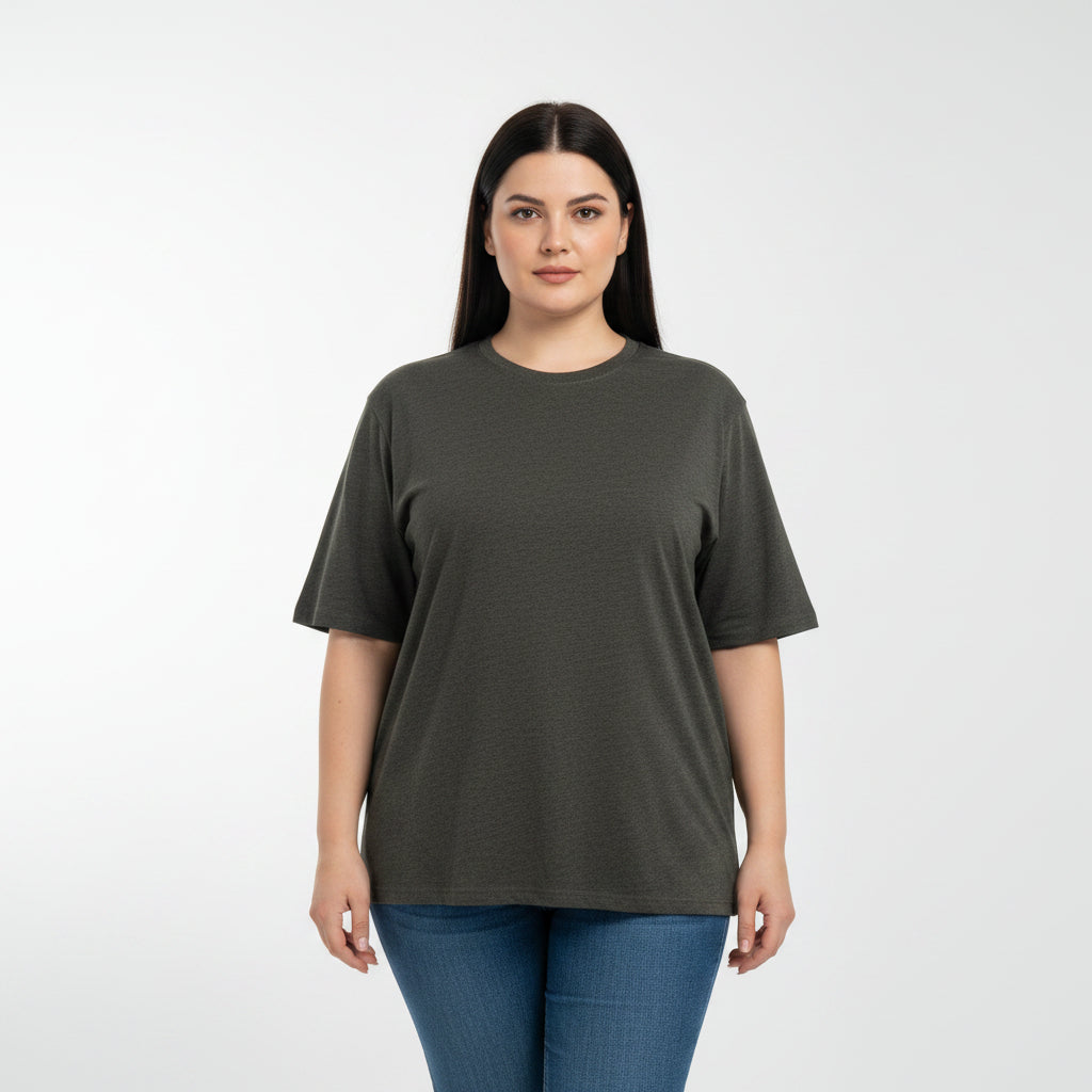 Gray t-shirt on a white background