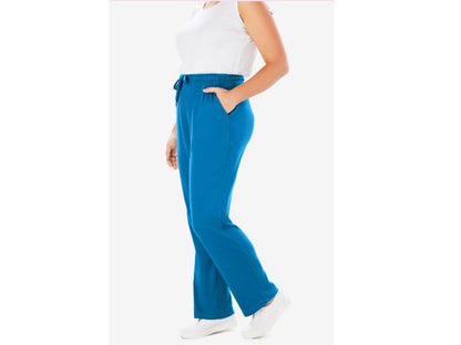 Vibrant Blue Sport Knit Straight Leg Pant PSW-4622