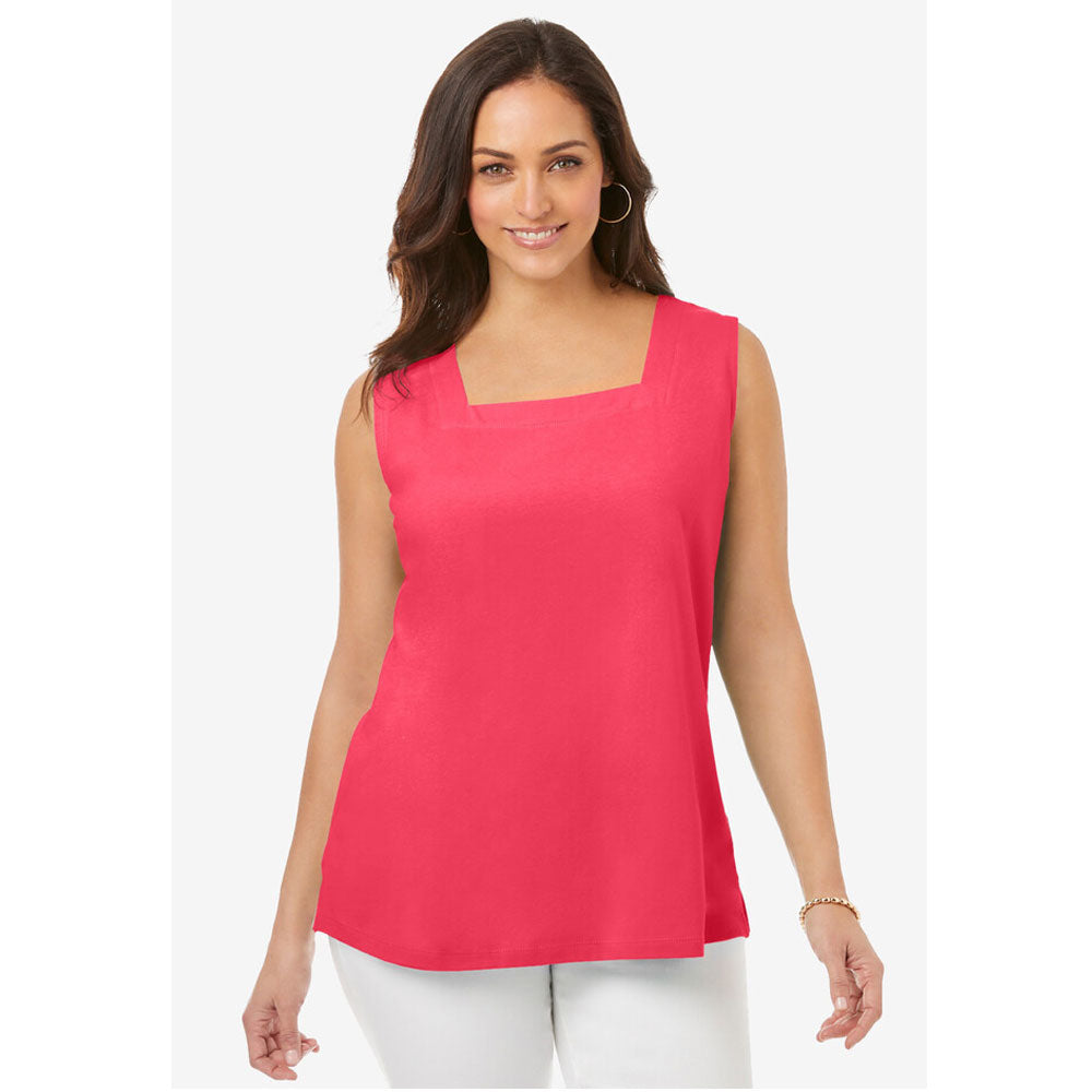 Vibrant Watermelon Square Neck Tank PSW-7952