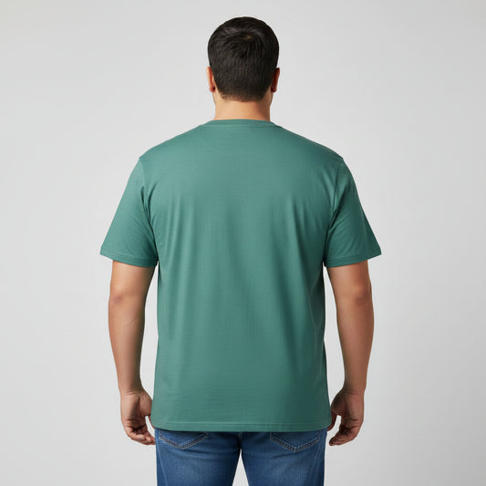 Vintage Green Essential Pocket Crewneck T-Shirt PSM-9550