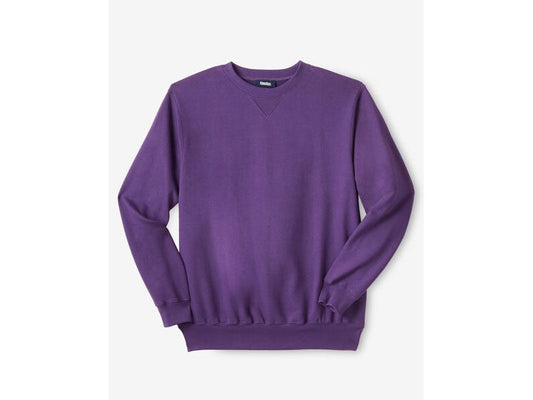 Vintage Purple Fleece Big Size Crewneck Sweatshirt PSM-7416