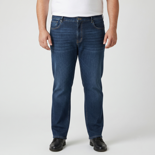 Vintage Wash Blue Denim Jeans PSM-11218
