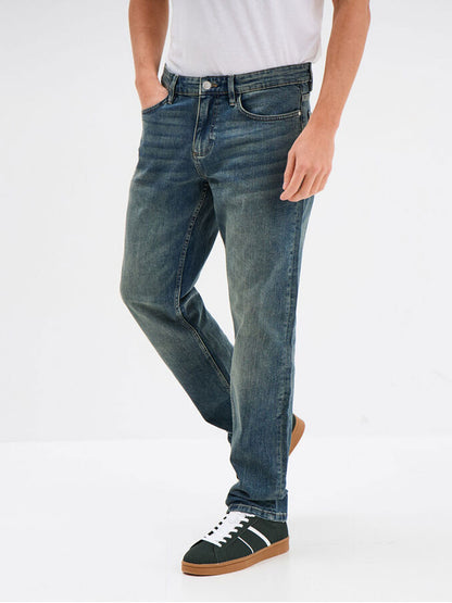 Washed Blue Denim Regular Fit Jeans PSM-9028