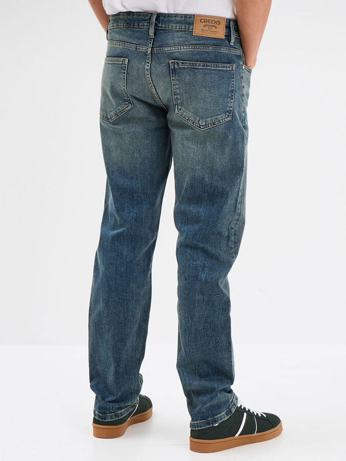 Washed Blue Denim Regular Fit Jeans PSM-9028