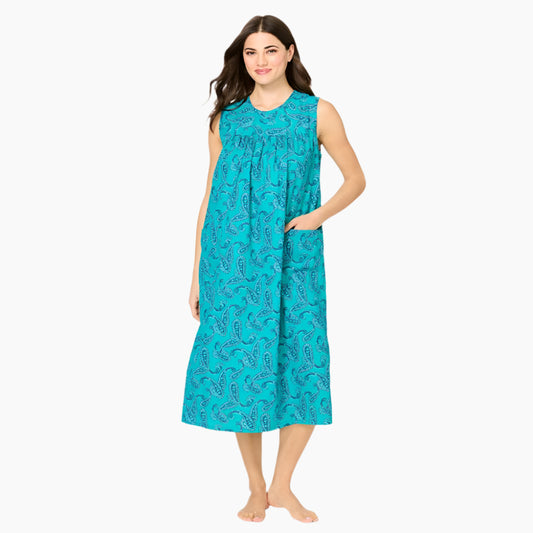 Waterfall Paisley Sleeveless Print Lounger PSW-6740