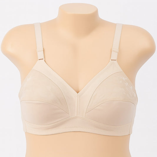 ComfortFlex Plus Size Wireless Bra with Breathable Mesh Panels PSW-9742
